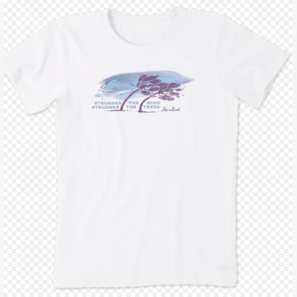 EUC- Life is Good ‘Stronger the Wind, Stronger the Trees’ Crusher Tee Shirt